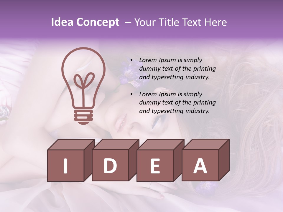 Woman Beautiful PowerPoint Template