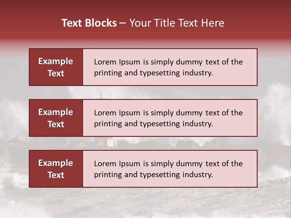 Lighthouse Storm PowerPoint Template