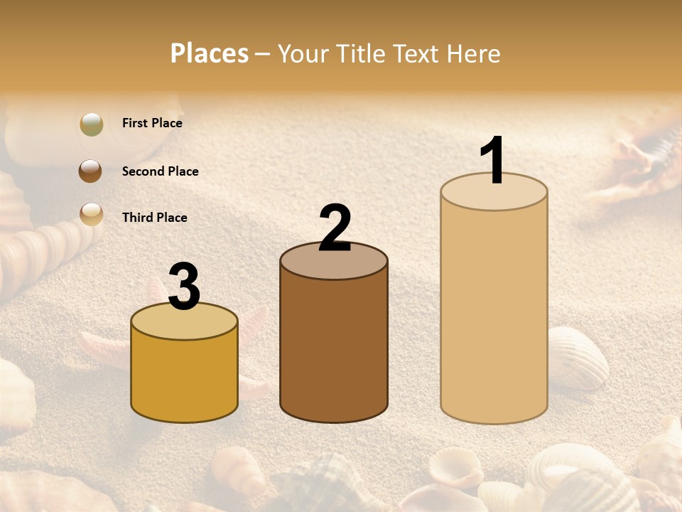 Seashells On Sand PowerPoint Template