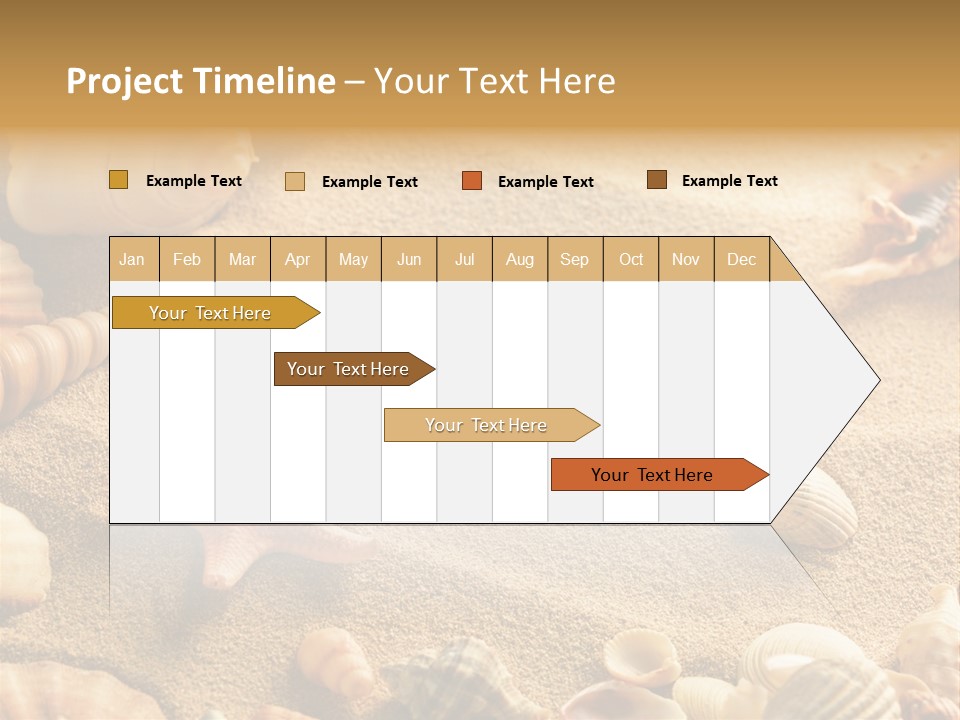 Seashells On Sand PowerPoint Template