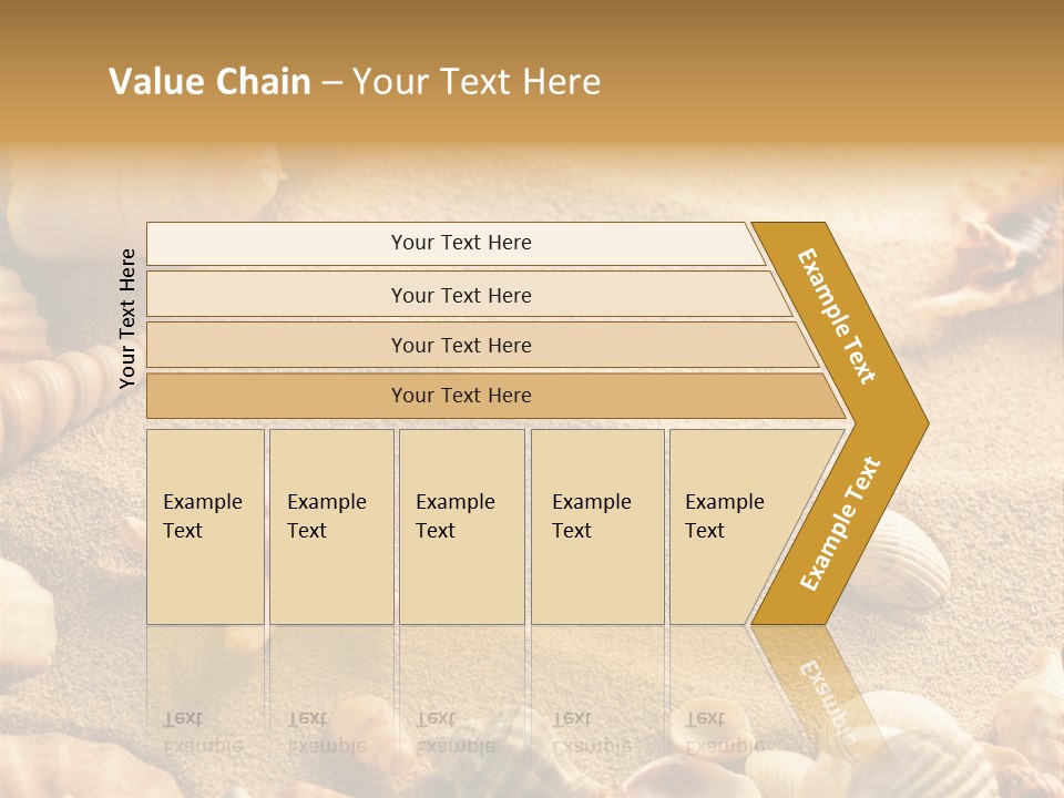 Seashells On Sand PowerPoint Template