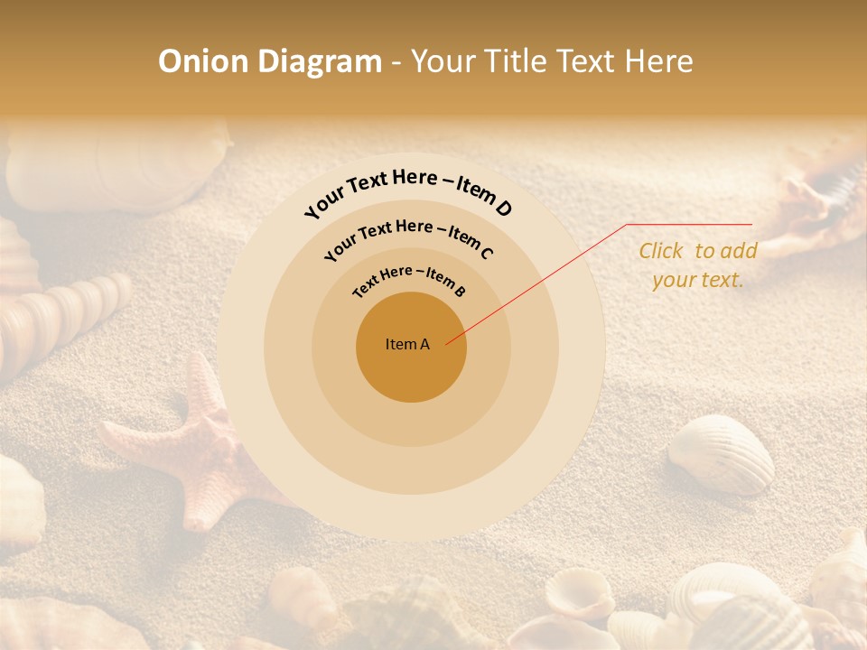 Seashells On Sand PowerPoint Template
