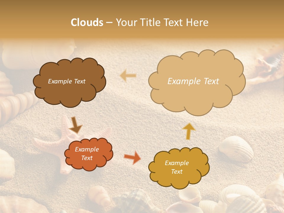 Seashells On Sand PowerPoint Template