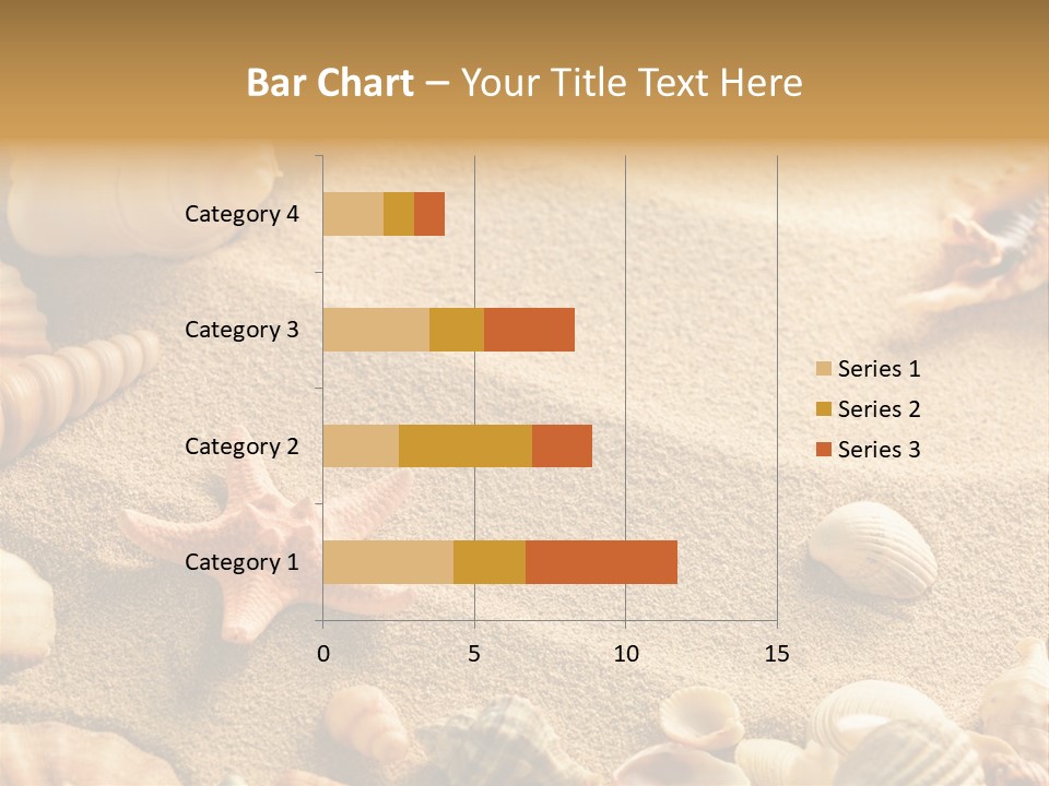 Seashells On Sand PowerPoint Template