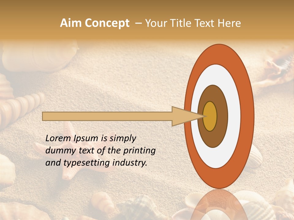 Seashells On Sand PowerPoint Template