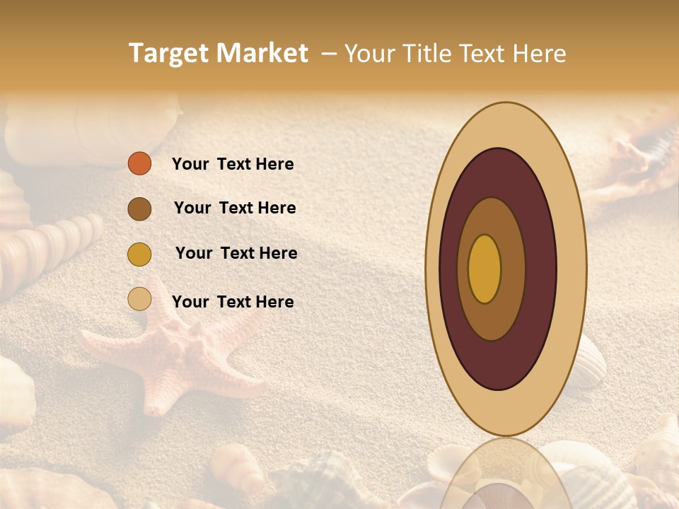 Seashells On Sand PowerPoint Template