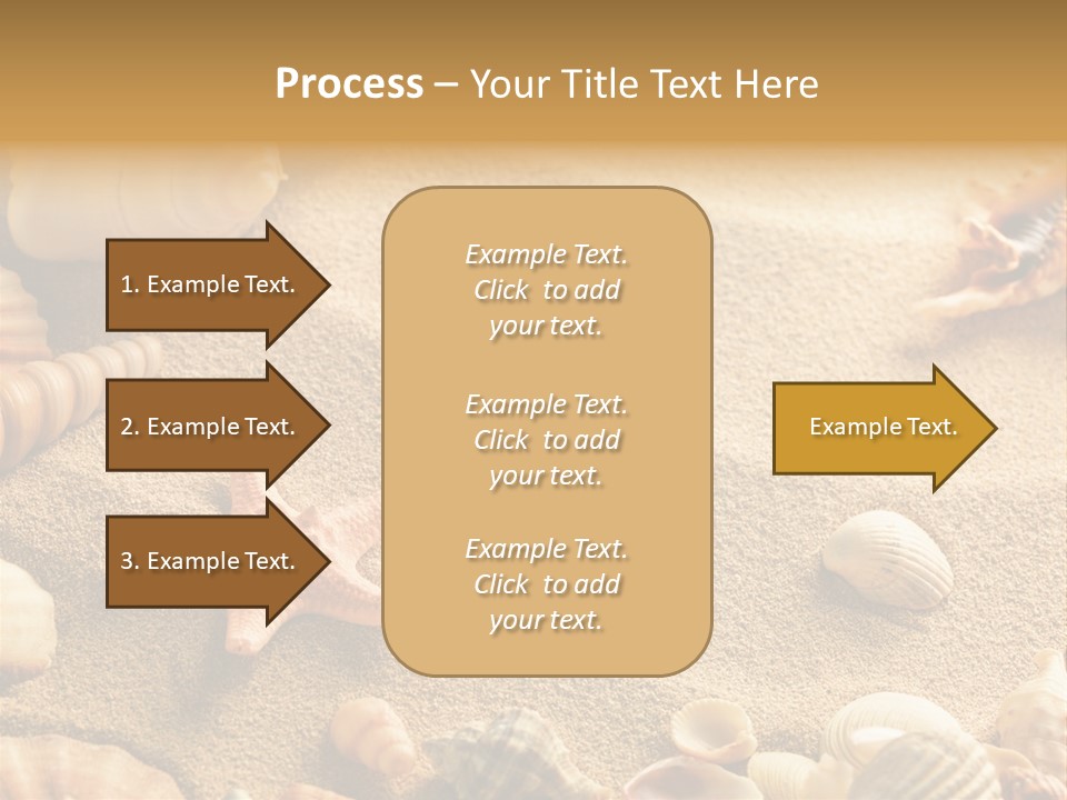 Seashells On Sand PowerPoint Template