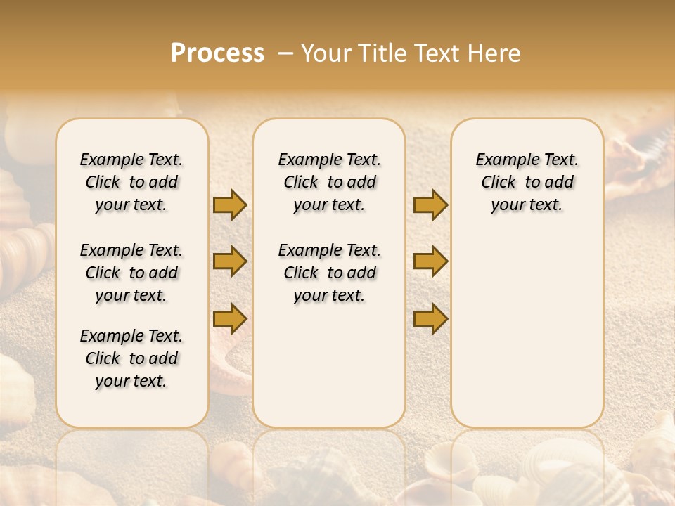 Seashells On Sand PowerPoint Template