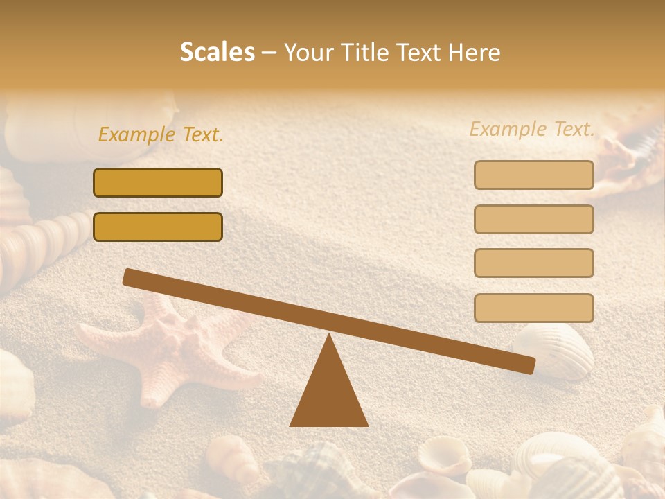 Seashells On Sand PowerPoint Template
