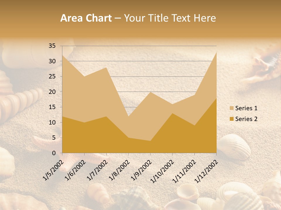 Seashells On Sand PowerPoint Template