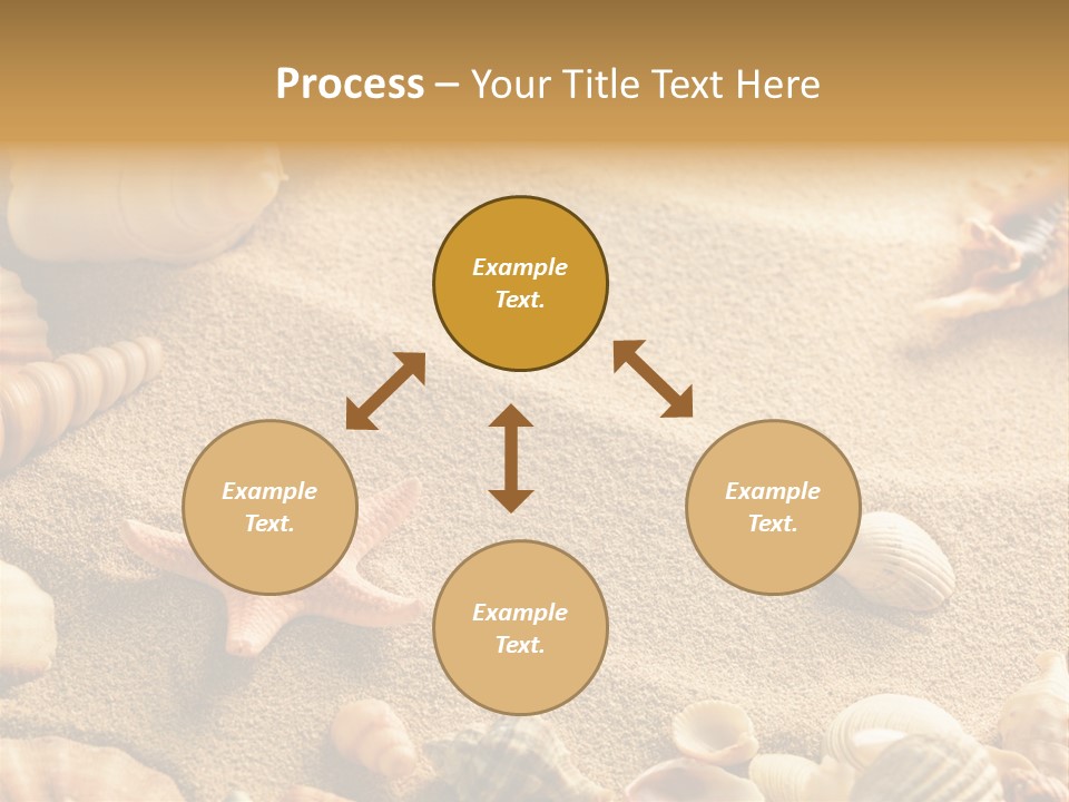 Seashells On Sand PowerPoint Template