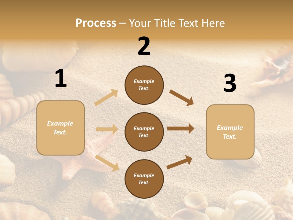Seashells On Sand PowerPoint Template