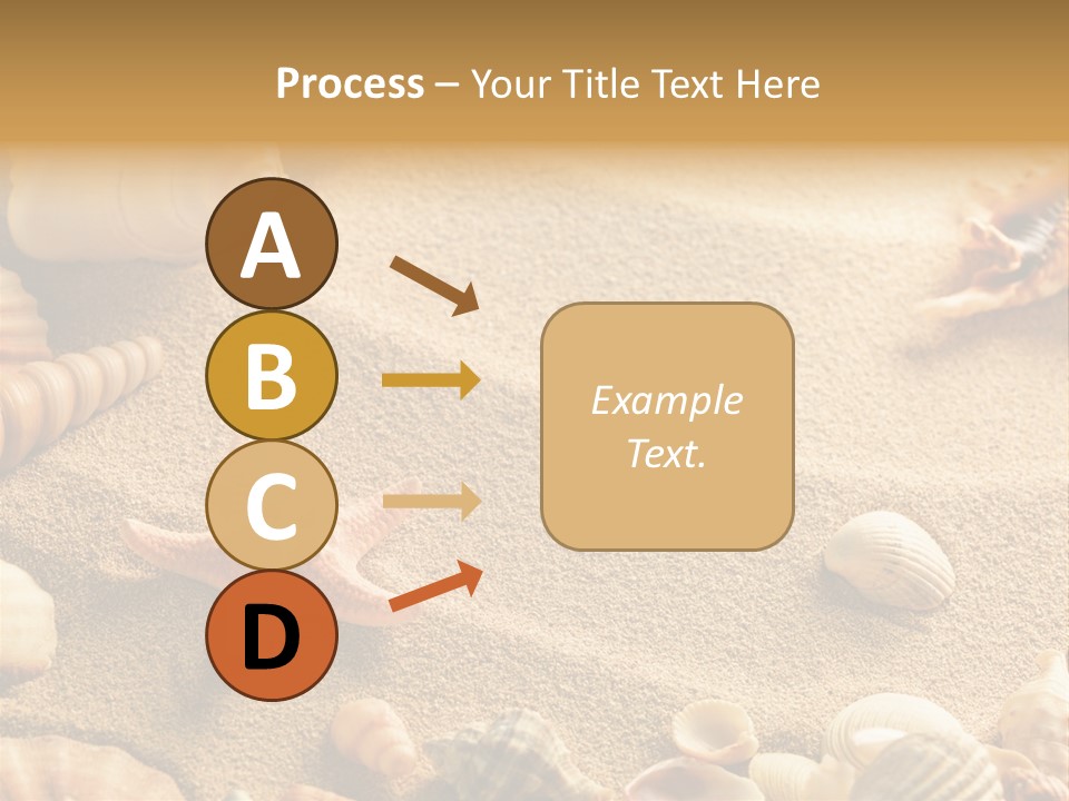 Seashells On Sand PowerPoint Template
