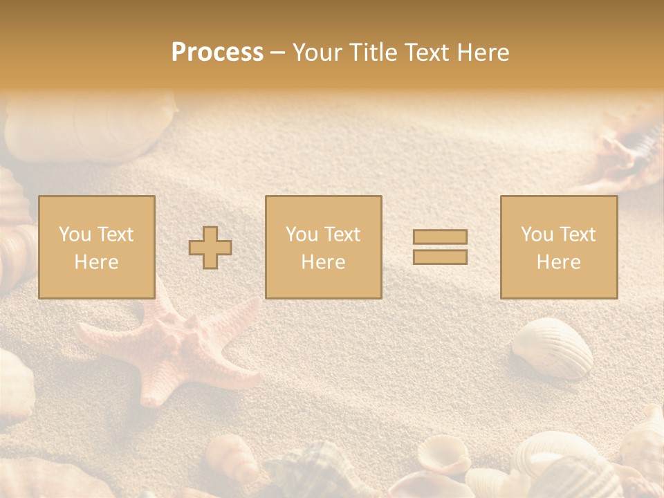 Seashells On Sand PowerPoint Template