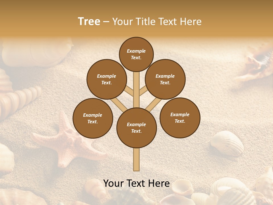 Seashells On Sand PowerPoint Template