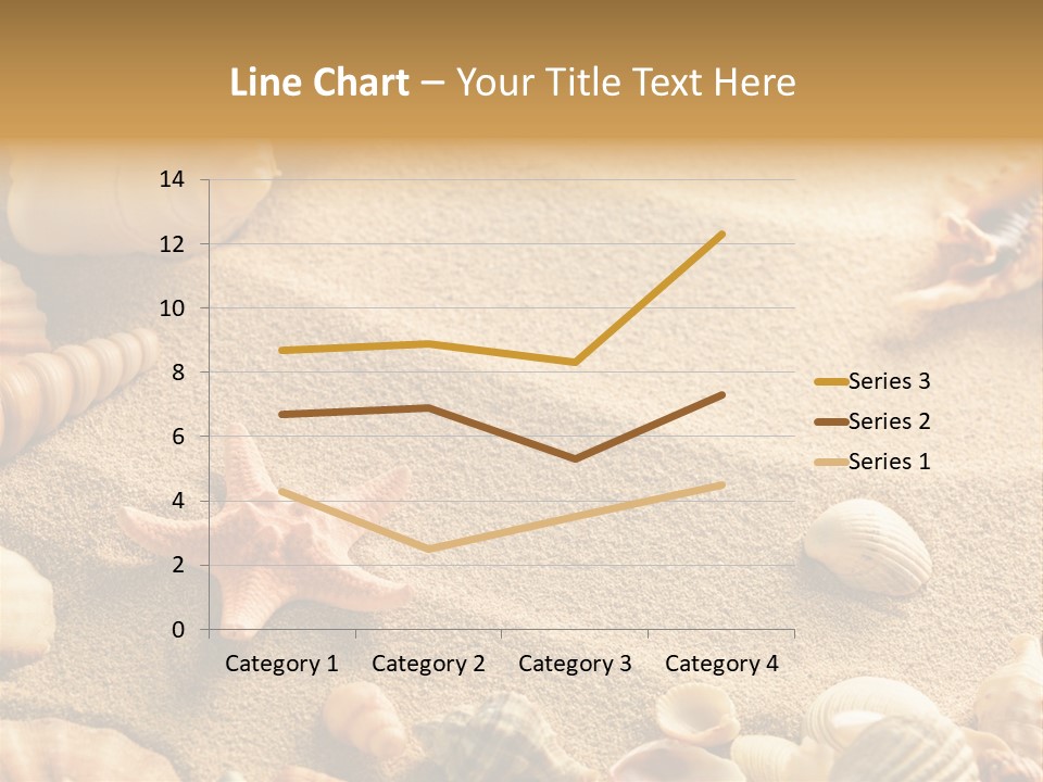 Seashells On Sand PowerPoint Template