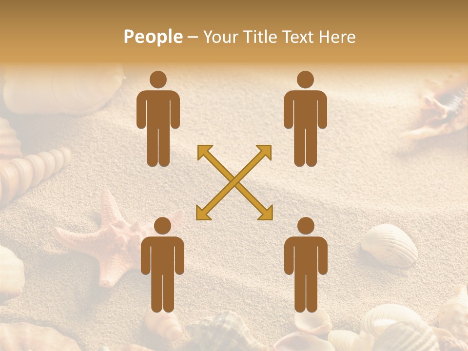 Seashells On Sand PowerPoint Template