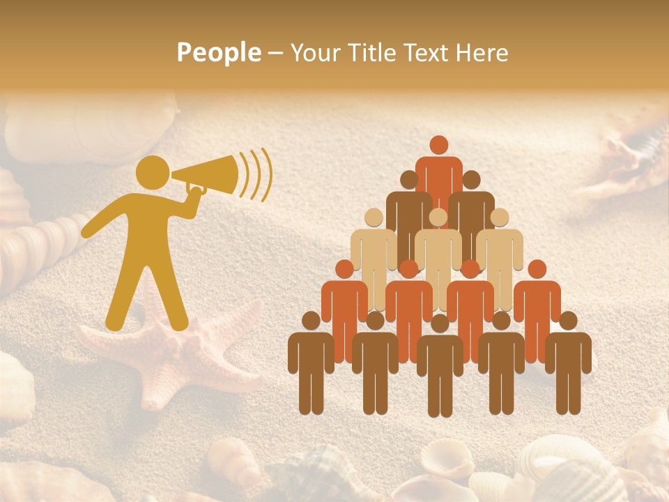 Seashells On Sand PowerPoint Template