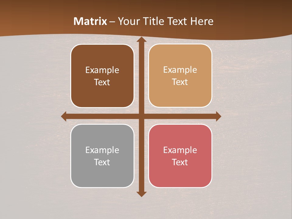 Sign Image Brown PowerPoint Template