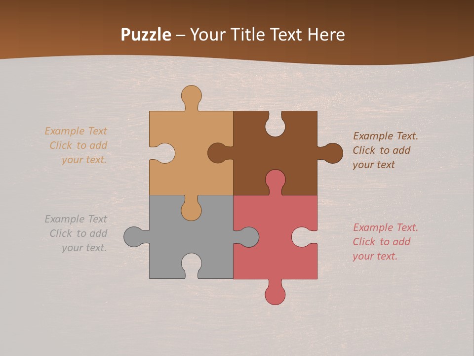 Sign Image Brown PowerPoint Template