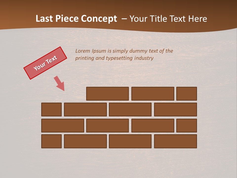 Sign Image Brown PowerPoint Template