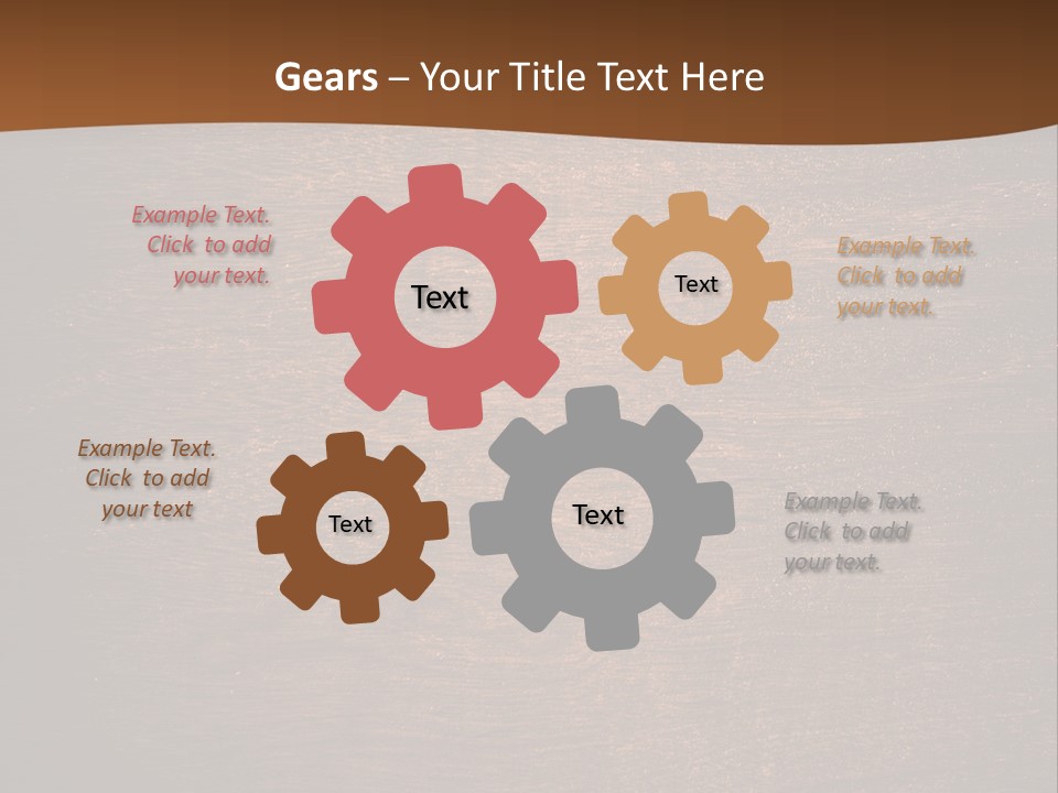 Sign Image Brown PowerPoint Template