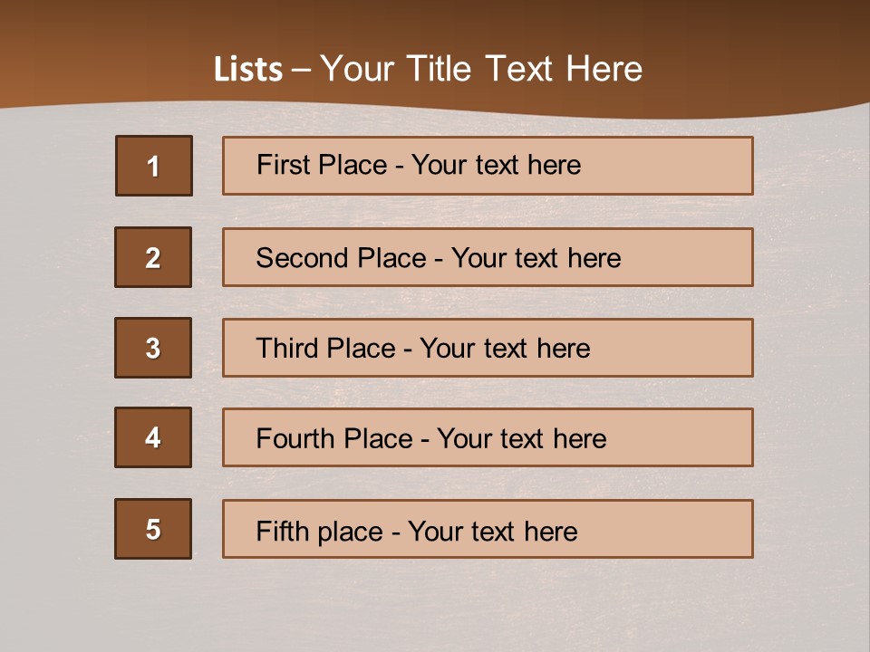 Sign Image Brown PowerPoint Template