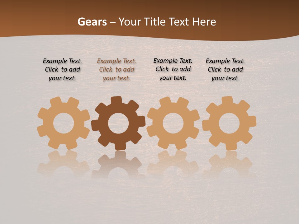 Sign Image Brown PowerPoint Template