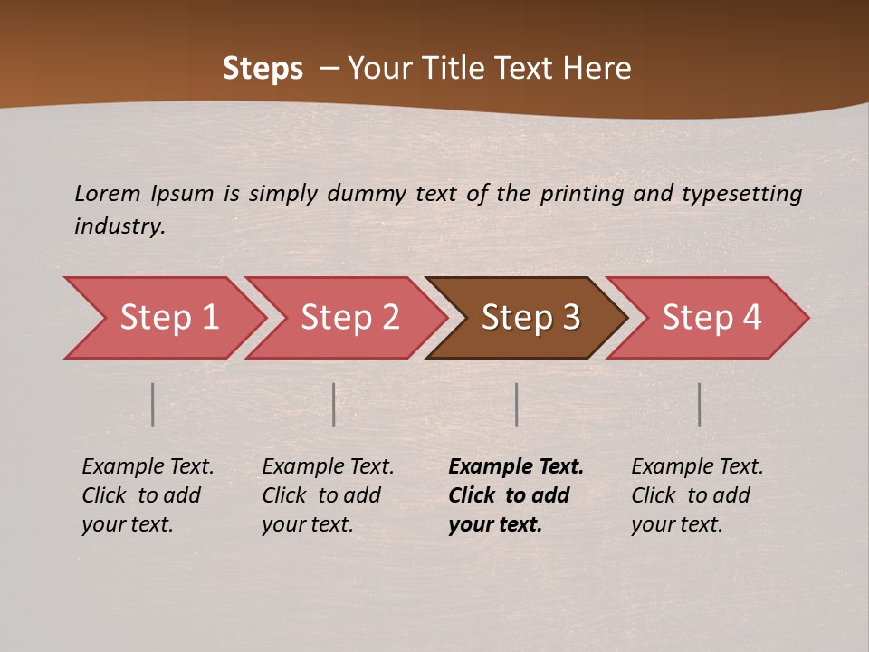 Sign Image Brown PowerPoint Template
