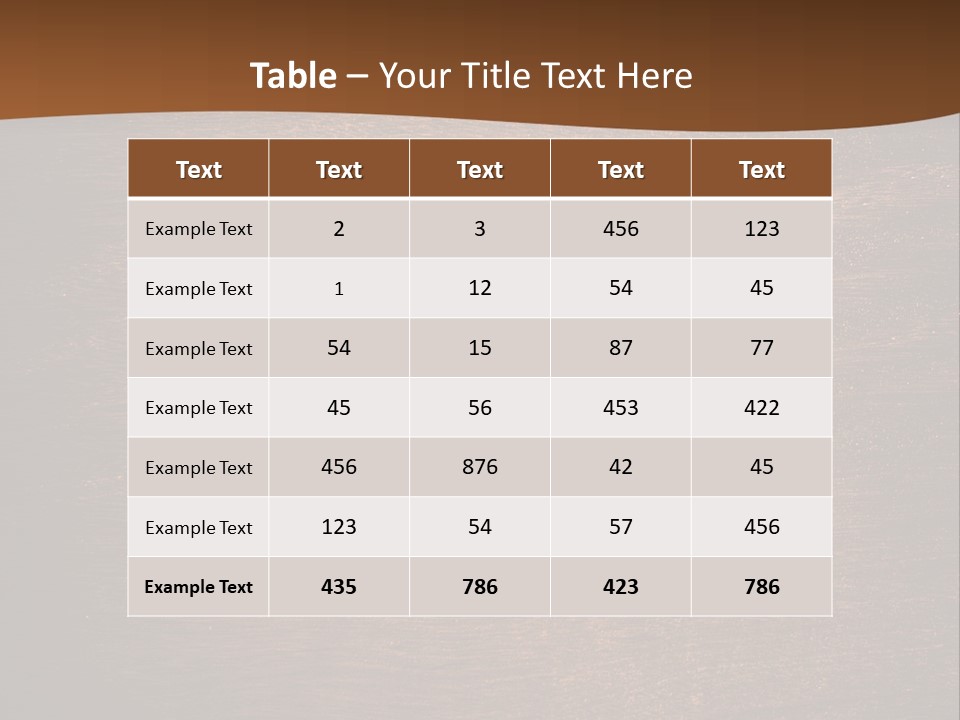 Sign Image Brown PowerPoint Template