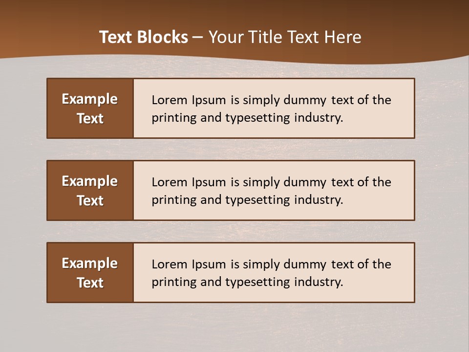 Sign Image Brown PowerPoint Template