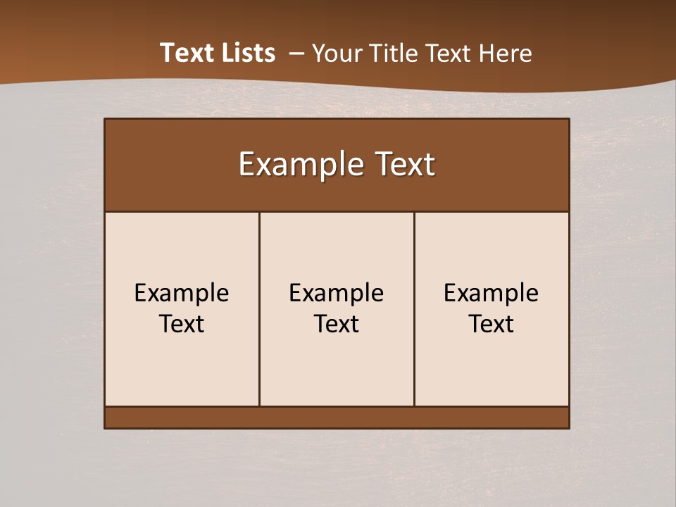Sign Image Brown PowerPoint Template