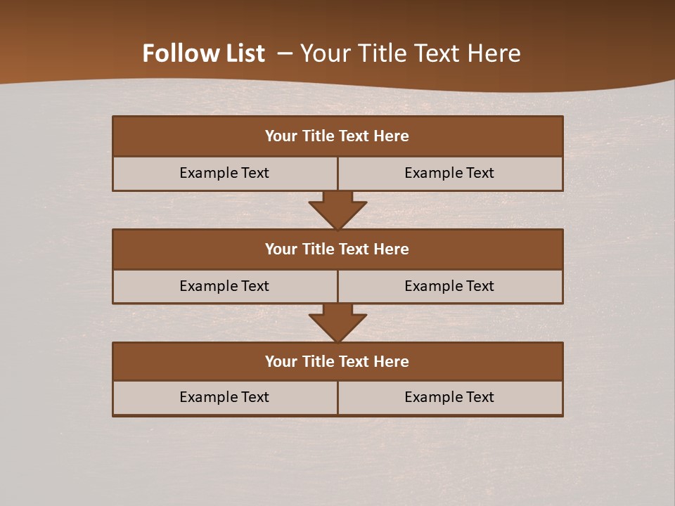 Sign Image Brown PowerPoint Template