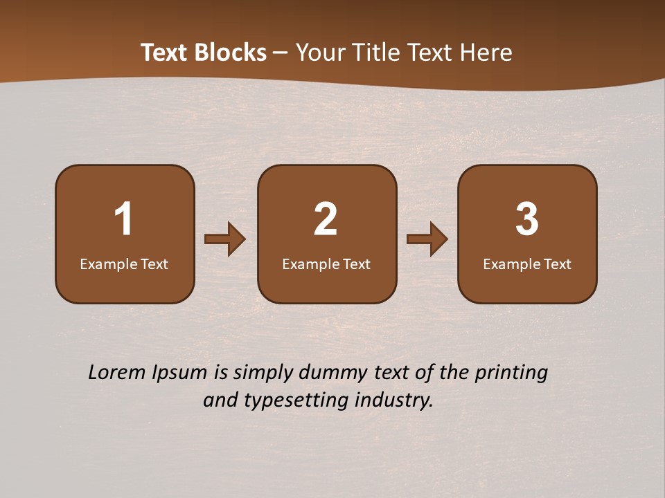 Sign Image Brown PowerPoint Template