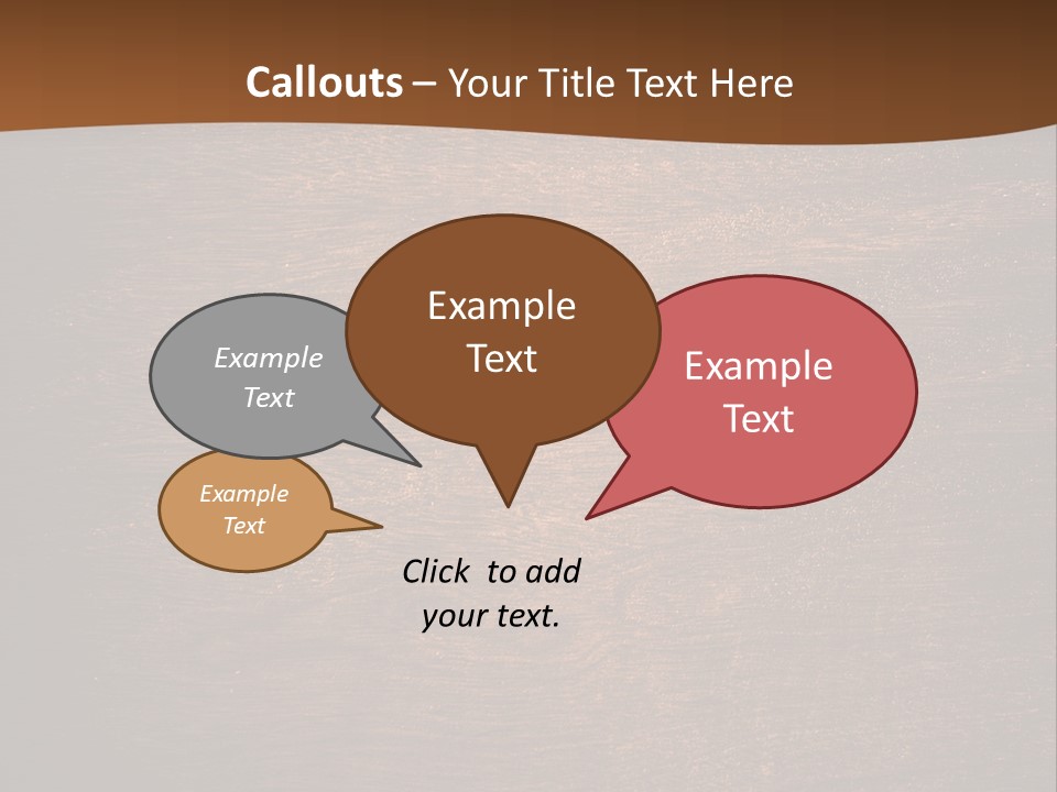 Sign Image Brown PowerPoint Template