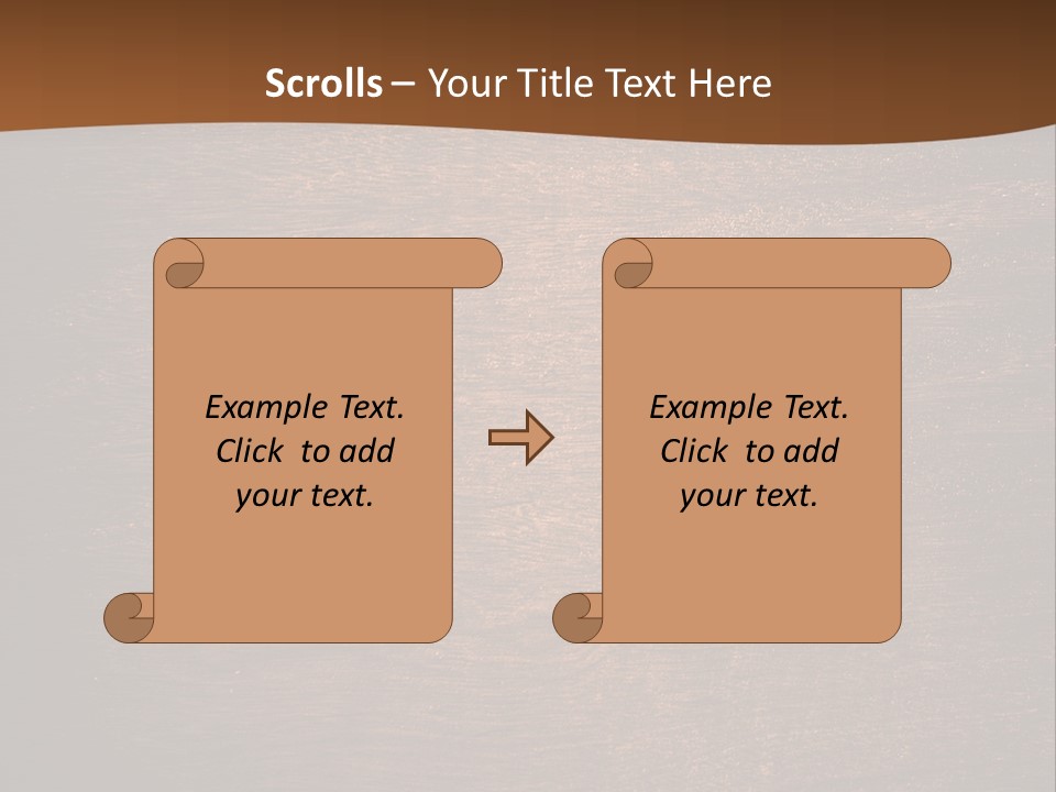 Sign Image Brown PowerPoint Template