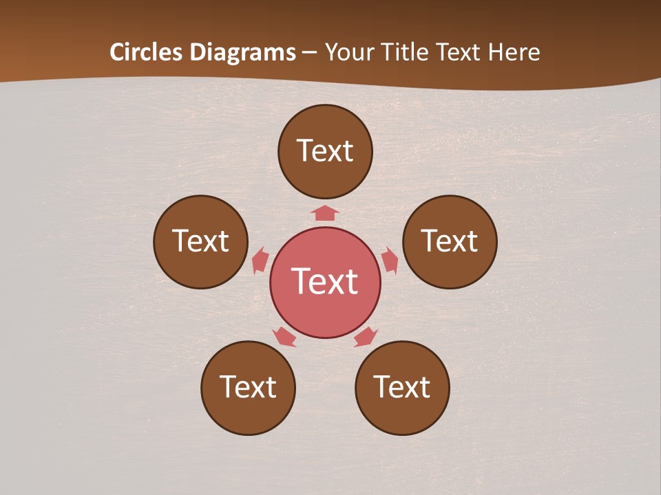 Sign Image Brown PowerPoint Template