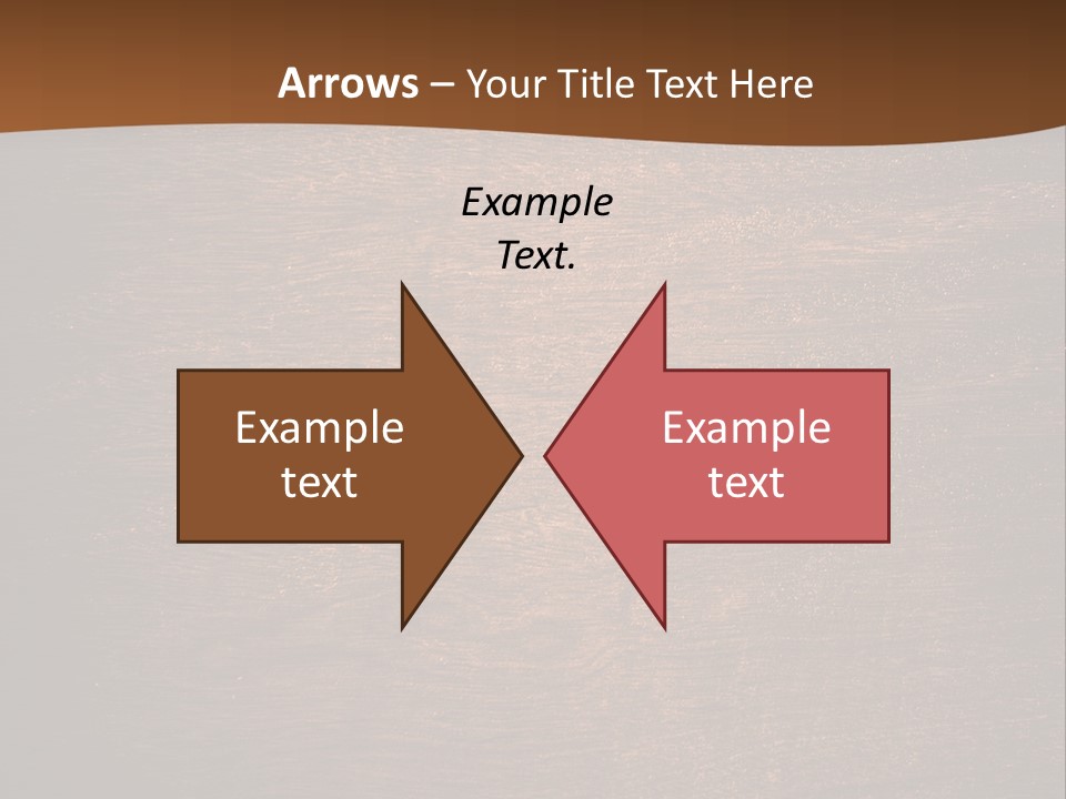 Sign Image Brown PowerPoint Template