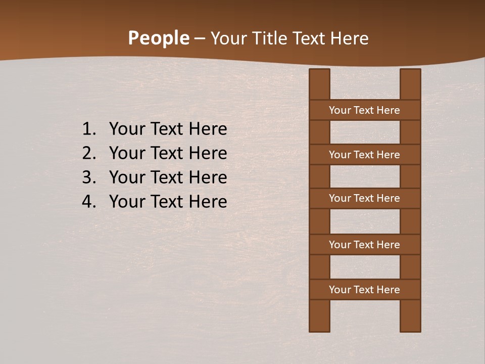 Sign Image Brown PowerPoint Template