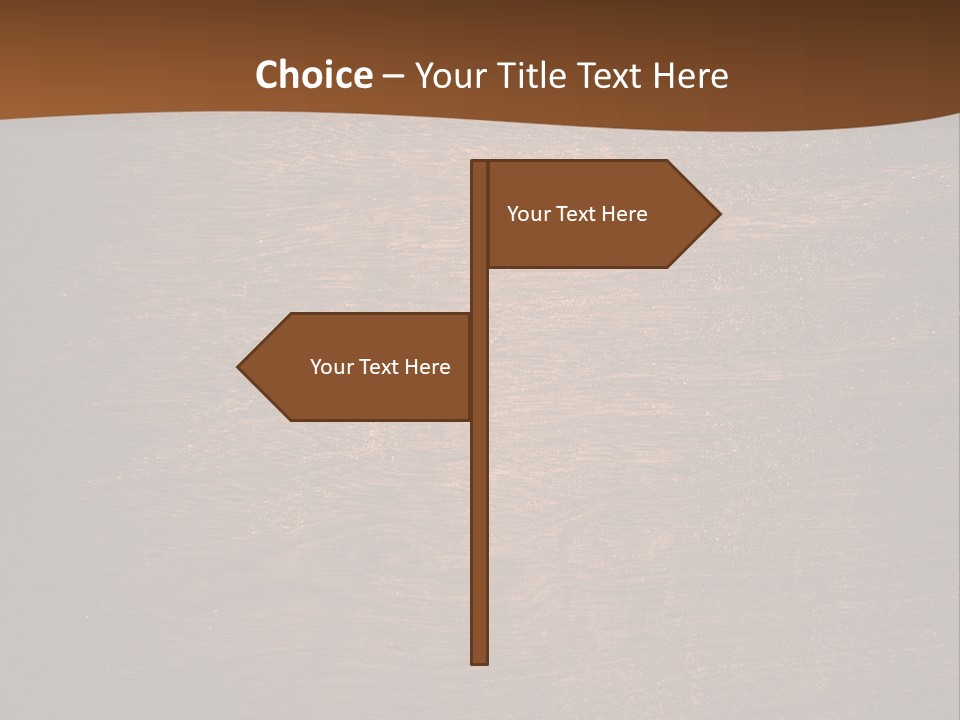 Sign Image Brown PowerPoint Template