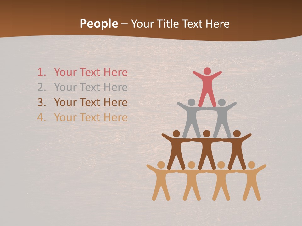 Sign Image Brown PowerPoint Template