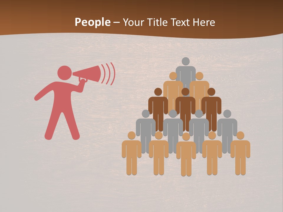 Sign Image Brown PowerPoint Template