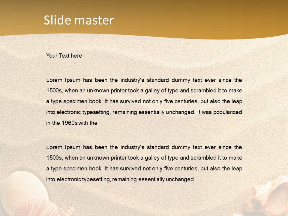 Sand Shells PowerPoint Template