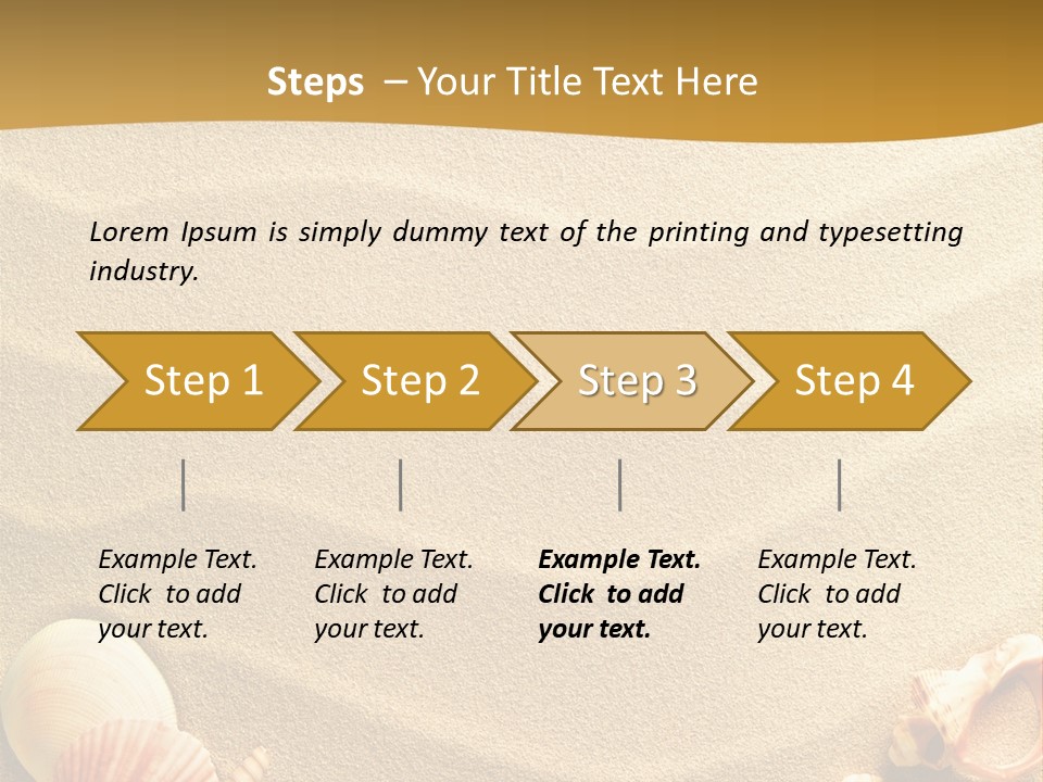 Sand Shells PowerPoint Template