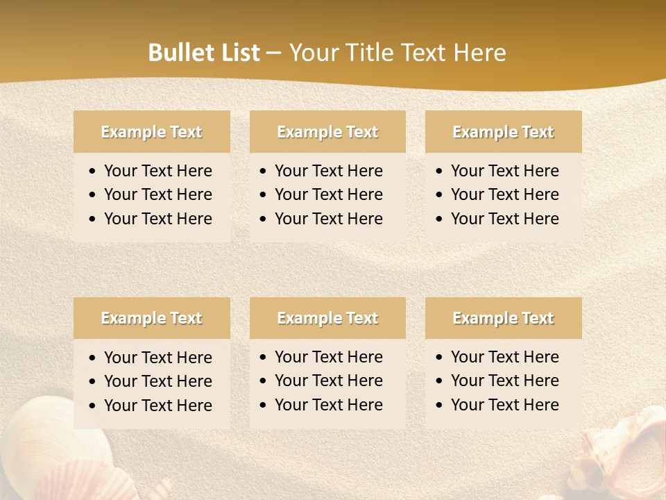 Sand Shells PowerPoint Template