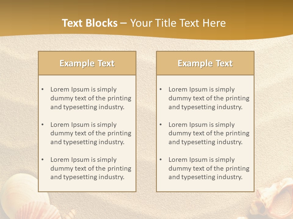Sand Shells PowerPoint Template