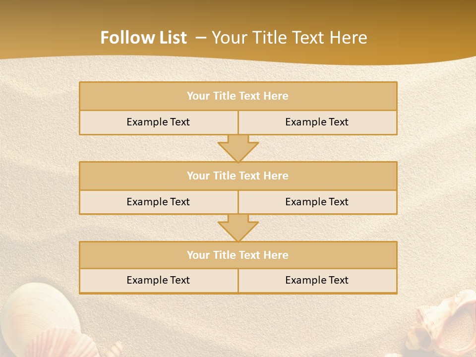 Sand Shells PowerPoint Template