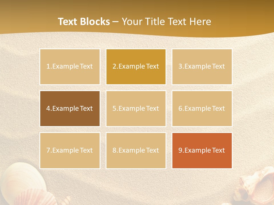 Sand Shells PowerPoint Template