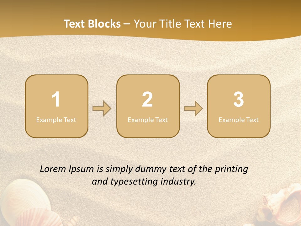Sand Shells PowerPoint Template
