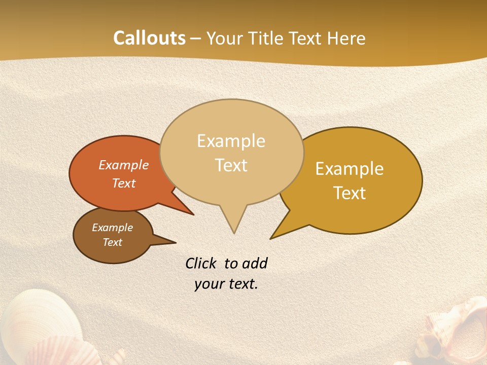 Sand Shells PowerPoint Template